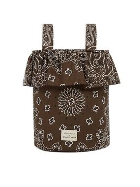 Minicoton x Call it by your Name Bucket Tote in Brown Paisley Print
